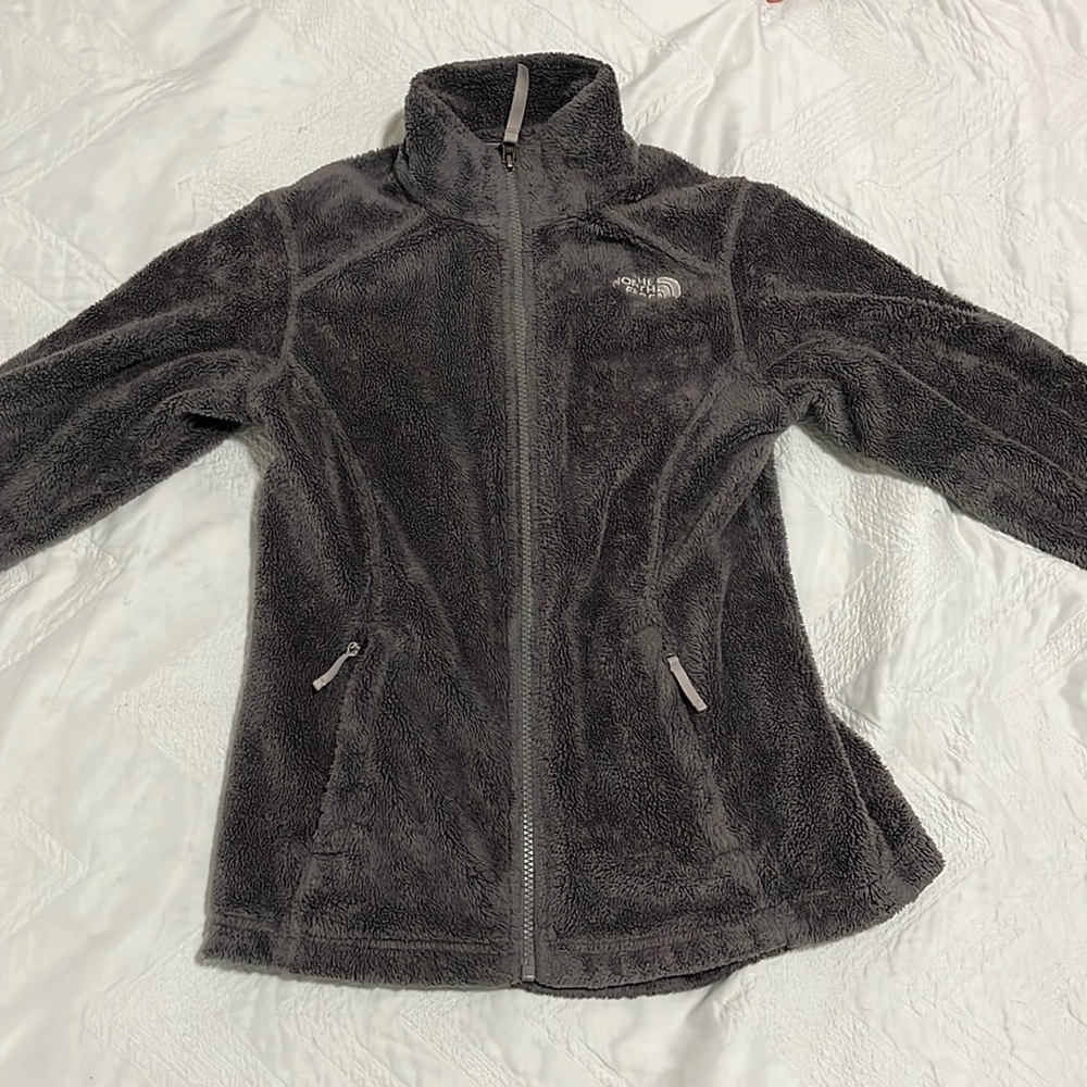 Gray North Face Fleece Jacket (Girls)
